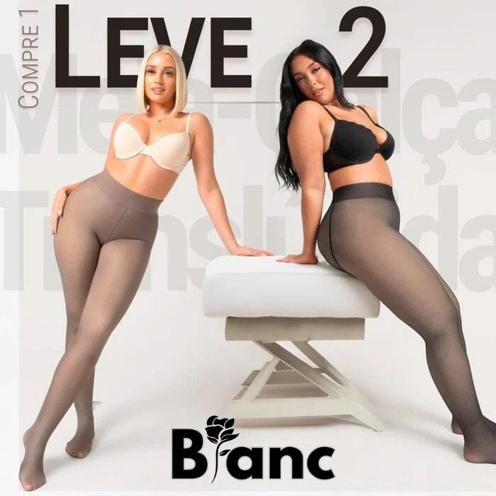 Meia-Calça de Lã Translúcida - Pague 1 e Leve 2