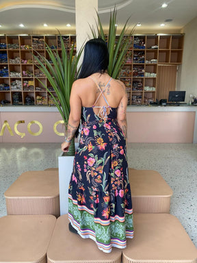 Vestido Longo Aurora Tropical